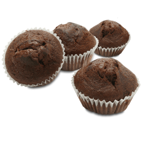 MAGDALENAS de CHOCOLATE sin gluten 180g (4ux45g)