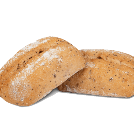 CIABATTA RÚSTICA CON SEMILLAS sin gluten 120g (2ux60g)